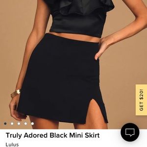 Mini Skirt with Slit